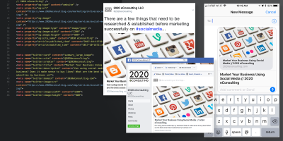 Optimize your website for social media and messages